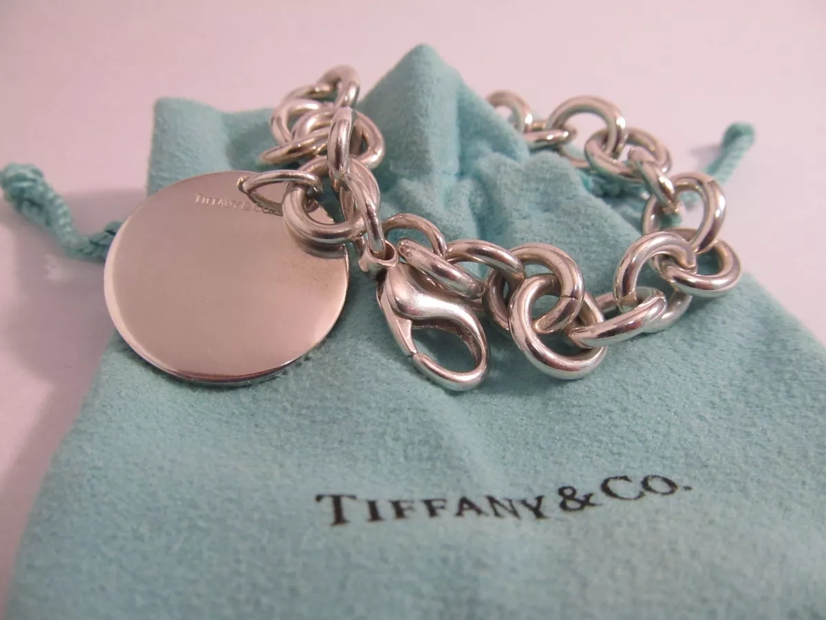 Tiffany Co. Anchor Link Bracelet Sterling Silver 7