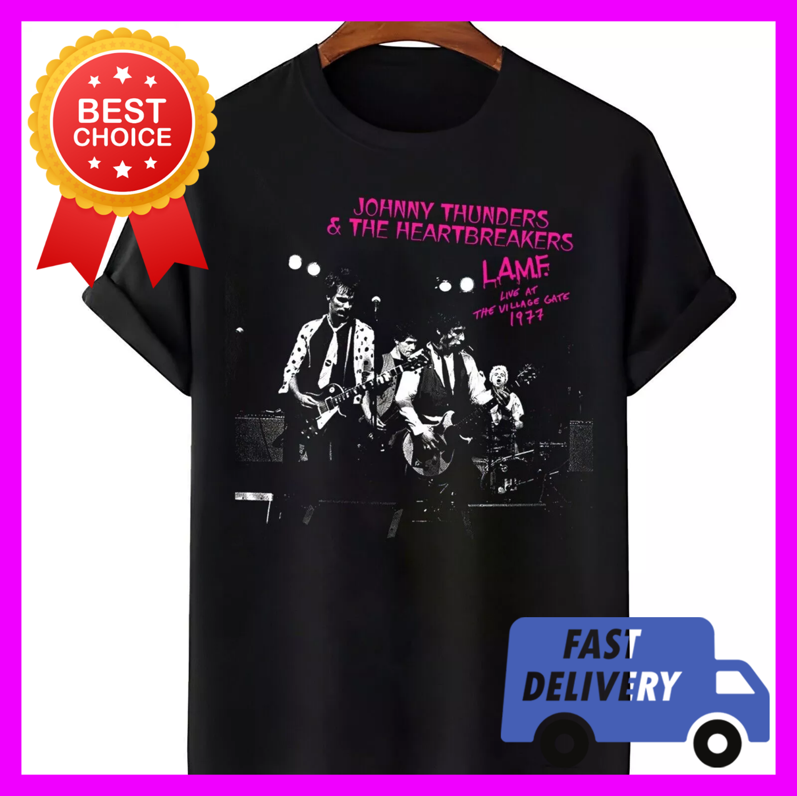 Johnny Thunders And The Heartbreakers Band T-Shirt