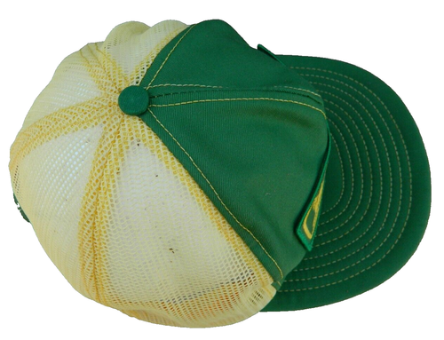 Vtg John Deere SCHMIDT Salem, WI-Meshback Trucker Hat Snapback Louisville-USA-GC - Picture 7 of 10