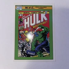 M.V.C. HULK #181 / 1990 Marvel Universe Series 1 (Impel) BASE Trading Card #134