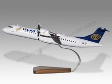 ATR 72-500 Islas Airways Desk Wood Airplane New Model Small Scale 1/100
