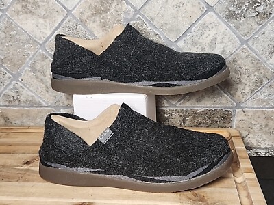 Chaco Revel Felt Womens Slip On Gray Charcoal Moccasin Shoes  display picture 1