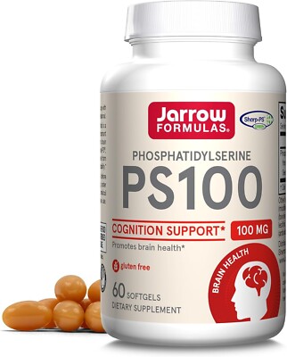 Jarrow Formulas, Inc. Phosphatidylserine Ps100 100 mg 60 Soft-Gels EXP 06/2025
