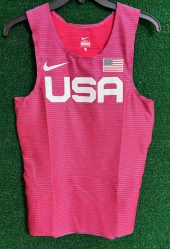 Men's Nike 2023 USA International Team Pro Elite Track Singlet AO8669-602 Size M