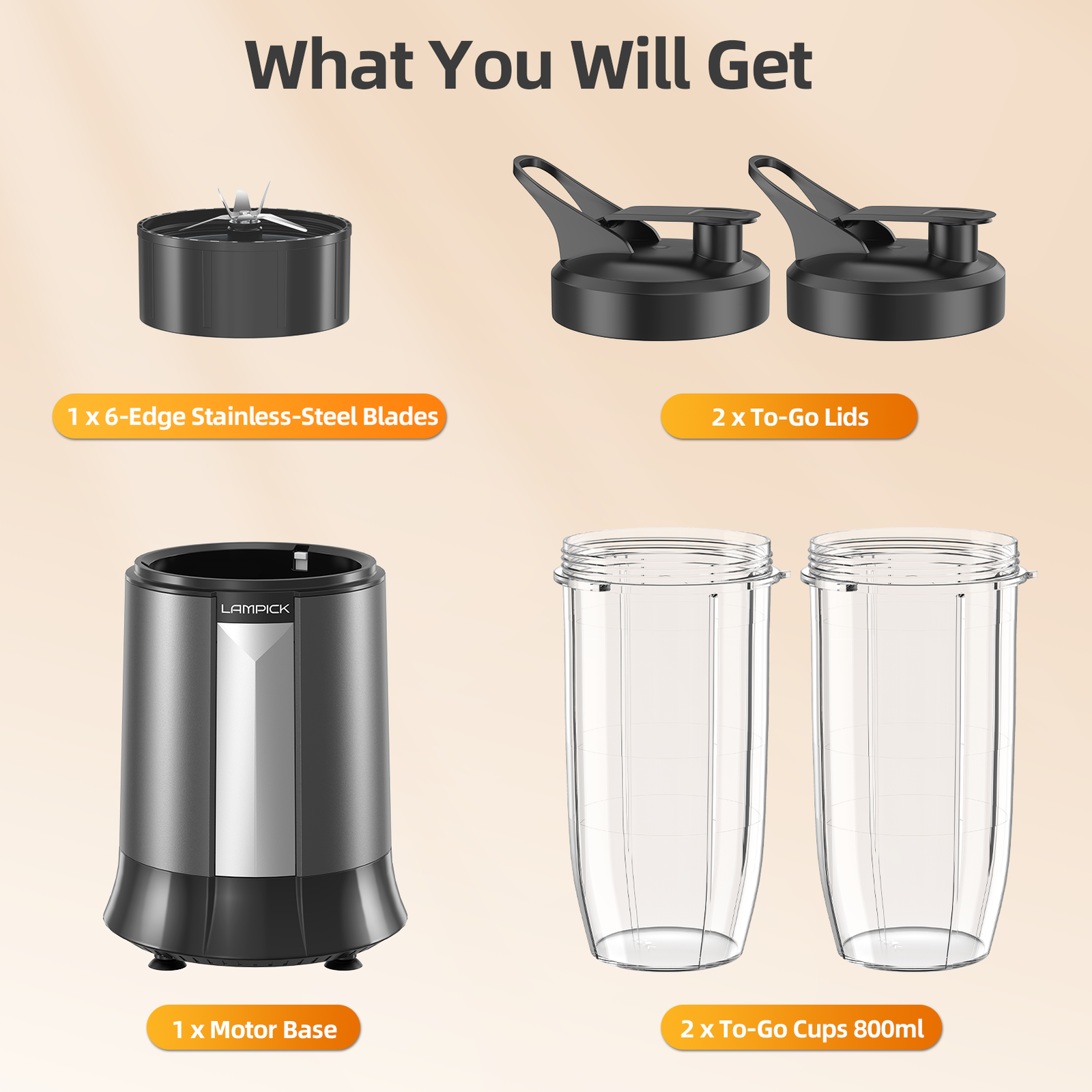 Vivid Green Smoothie Blender to go met 2x Beker 600ML - Maker - Zwart Vivid Green Smoothie Blender to go met 2x Beker 600ML - Maker - Zwart
