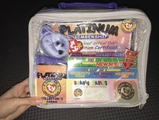 1999 TY Beanie Babies Official Club Platinum Membership Edition Kit Clubby II