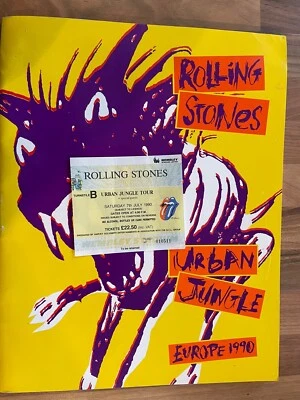 Rolling Stones Urban Jungle Programme And Ticket - Image 1 of 3