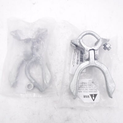 2 Pack Jake Sales 1-3/8''x1-7/8'' Chain Link Fence Gate Fork Latch W/Padlock Hole