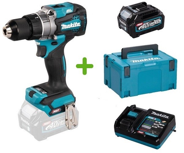 Makita DF001GZ Akku-Bohrschrauber 40V Xgt + 1X Akku 2,5Ah + Lader + Makpac 3-image