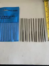 Set of 12 - 4" Needle Files Precision Tool for Wax Carving Cutting Watch Jewelry