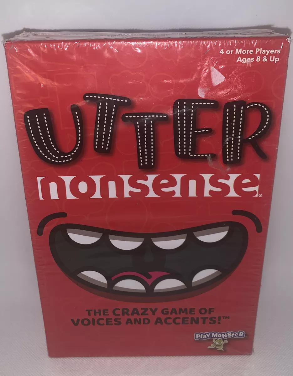 PlayMonster Utter Nonsense The Crazy Game of Voices and Accents Card Game  New