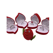 Secret Lover Valentine Sterling Silver diamond Ring Set with ELEGANT FREE GIFT