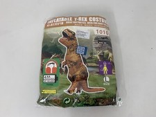Inflatable Dinosaur T-Rex Costume with Battery Operated Fan Sz L