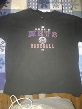 Boys Size Large Mets Black Baseball Tshirt