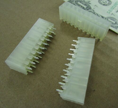 Lot 10 Tyco DUAC 20-Pin Male Rectangular Headers Solder .165"/4.20 mm 794358-1 - Picture 3 of 12