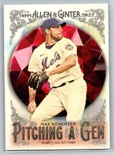 2022 Topps Allen & Ginter #PAG-8 Max Scherzer Pitching a Gem