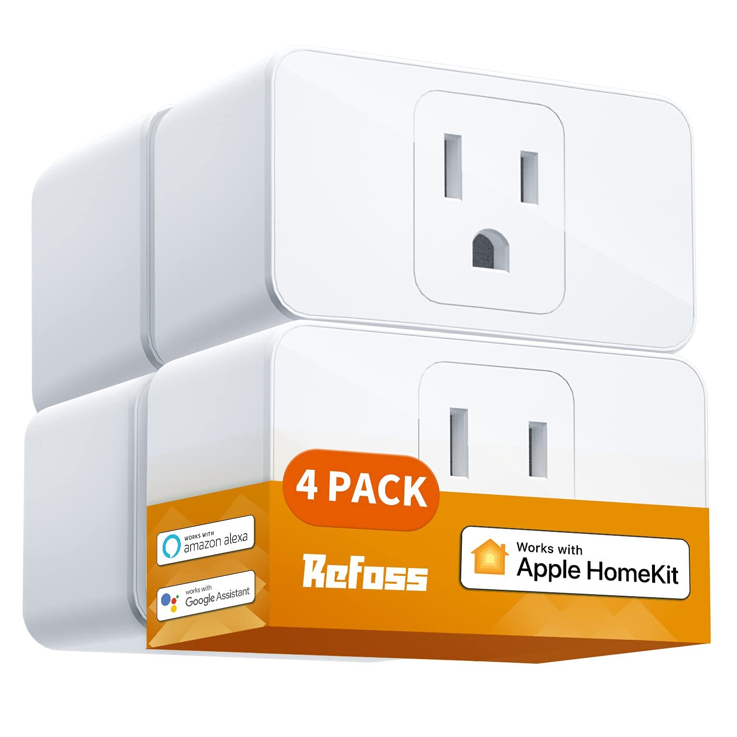 Smart Plug 4 Pack, Smart WiFi Outlet Works with Apple HomeKit, Alexa, Google ...-image