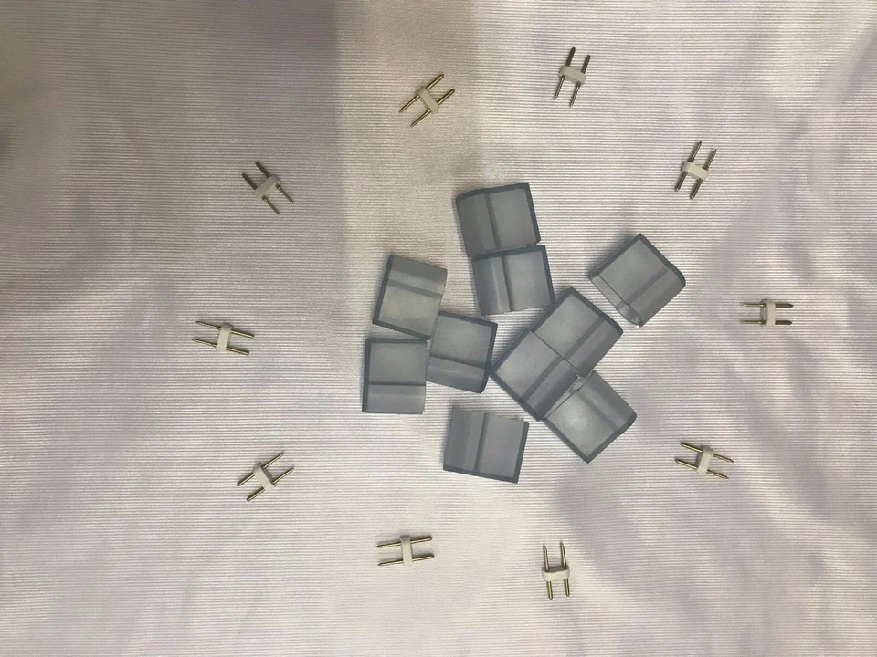 10pcs LED Strip Power Cord Connector for W15mm x H25mm LED Neon Lights 110V/220V - Image 4 of 4