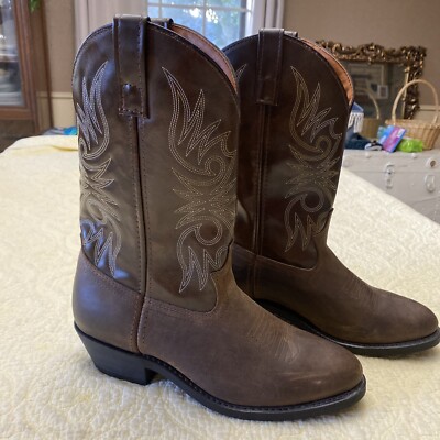 NWOB Laredo Boots Adult 9.5D Western Brown Cowboy Leather  display picture 2