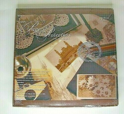 50 Page Protectors 12 x 12'' Top Loading + Extension Post From Hobby Lobby
