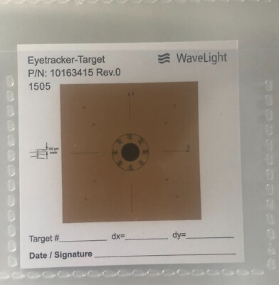 Alcon Wavelight Allegretto ET Eye Tracker Target Disks, Sheet of 20 10161407