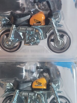 Hot Wheels VARIATION 2016 HW Moto Honda Monkey Z50 ORANGE