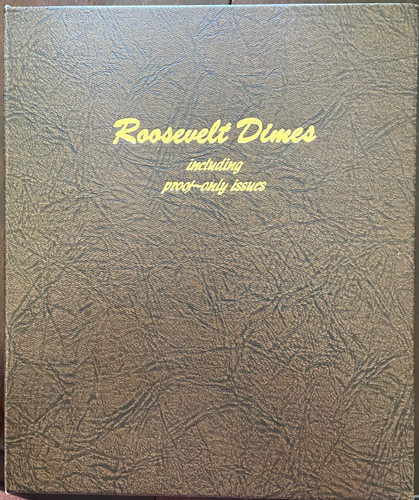 Roosevelt Dime Set, Partial1946-2017 Unc and Proof 200+ dimes. Dansco Album