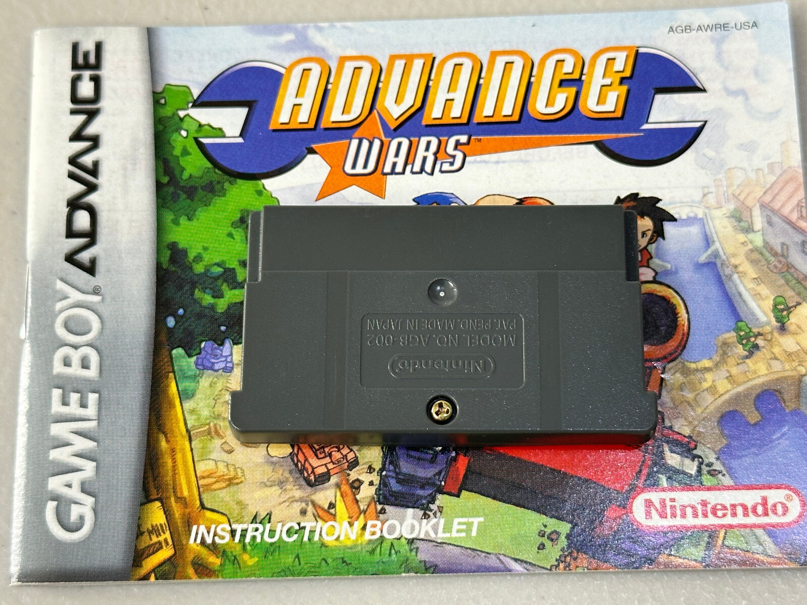 Advance Wars w/Booklet (Nintendo Game Boy Advance, GBA) Authentic