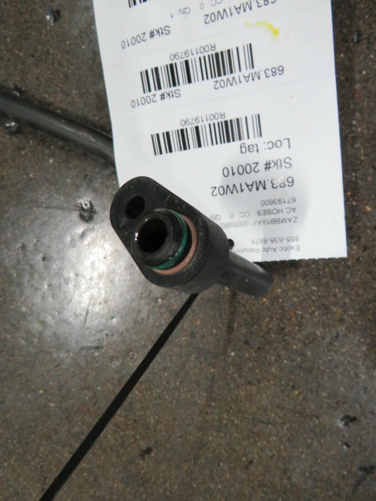 Ferrari M138 Coupe / Spyder, AC Hose, Used, P/N 67193600