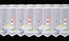  Leuchtturm Badezimmergardine Bistro Scheibengardine in 7 Breiten 45 cm Höhe 