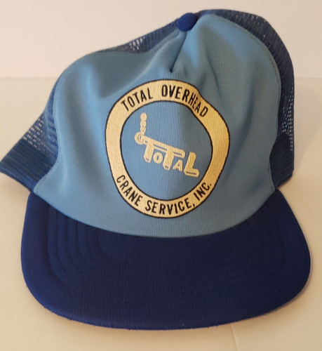 Vintage Total Overhead Crane Service Inc. Snapback Trucker Hat Cap