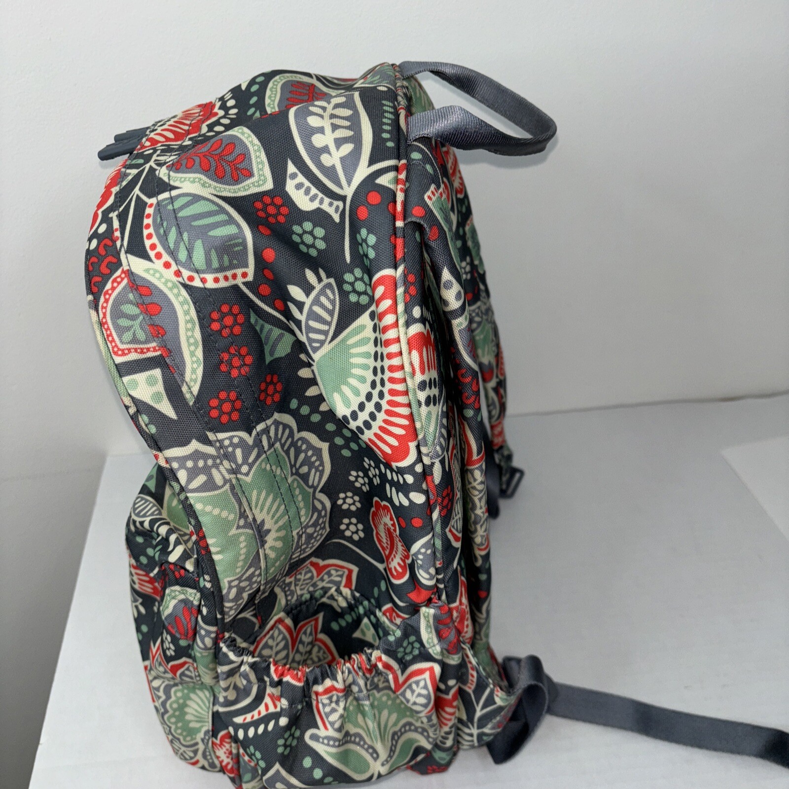 Vera Bradley Backpack Adjustable Strap Gray Flora… - image 17