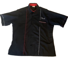 Vtg 1970s KING LOUIE Creation BOWLING SHIRT chain stitch FRED Rockabilly Large