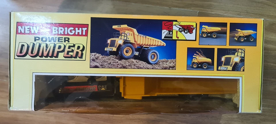 Vintage 1992 NEW BRIGHT TOYS-POWER DUMPER CAT battery operated NOS UNTESTED 8" - Image 2 of 4