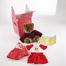 Build-A-Bear 2002 Golfer Annibearsary Bear 2 Outfits + Box + Birth Certificate