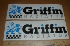Griffin Radiator New Nos 1990s Nascar Drag Racing Decal Sticker Lot 10 Pair