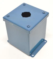 Saginaw Controls SCE-1PBX Pushbutton Enclosure, 4" x 4" x 4.75", 30.5mm Hole