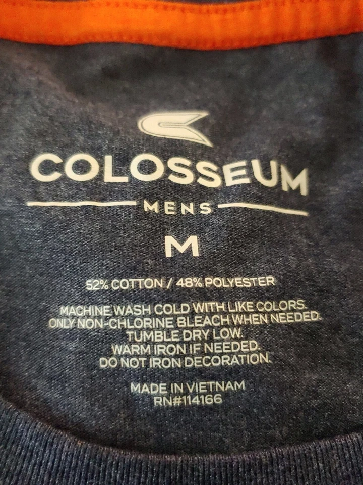 Colosseum Graphic Tee M Short Sleeve Gray Crew Neck Auburn Tigers - Image 4 of 4