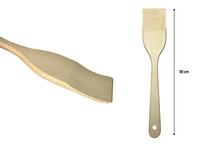 3X Pini Pfannenwender 30 Cm Aus Buchenholz Holzschaber Pfannenheber Bratenwender