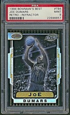 1996 Bowmans Best Joe Dumars Refractor Retro PSA 9 Mint Detroit Pistons #tb4
