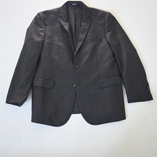Jos. A Bank 46L Gray 100 Wool Traveler Mens Blazer Suit Jacket Sport Coat