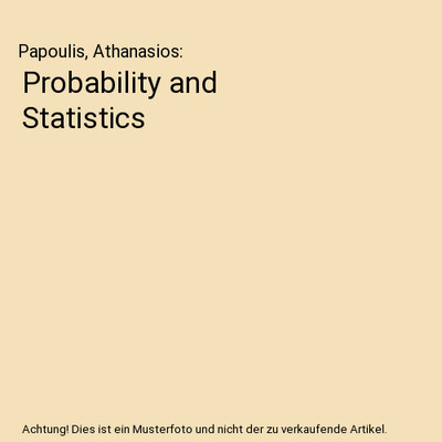 Probability and Statistics, Papoulis, Athanasios