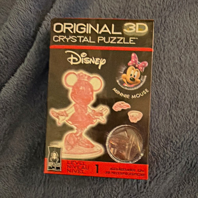 BePuzzled 3D Crystal Puzzle Disney Minnie Mouse Pink 15-25 Pieces 12+ MPN 30982