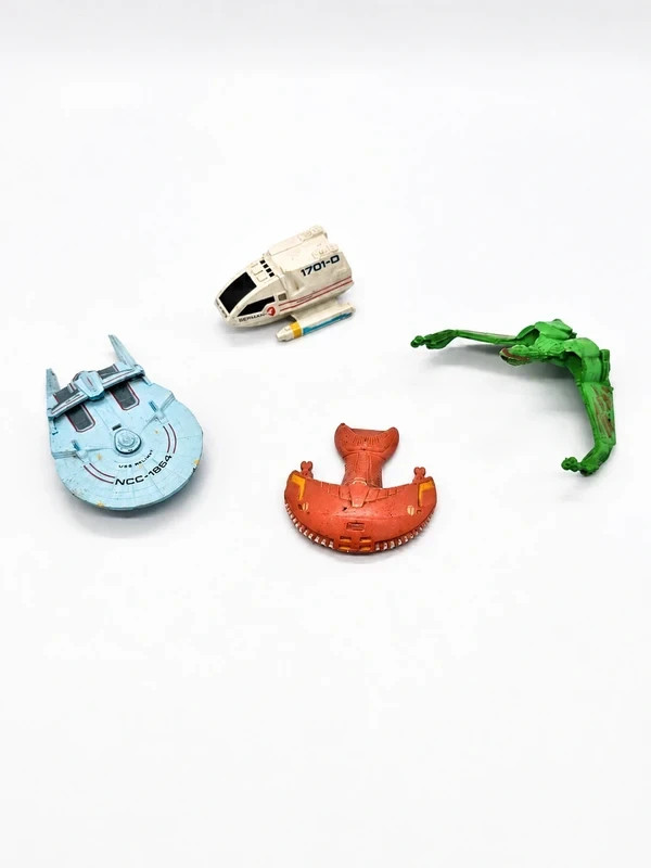 Lotto Star Trek Micro Machines Galoob Astronavi Enterprise Klingon Romulana 90s