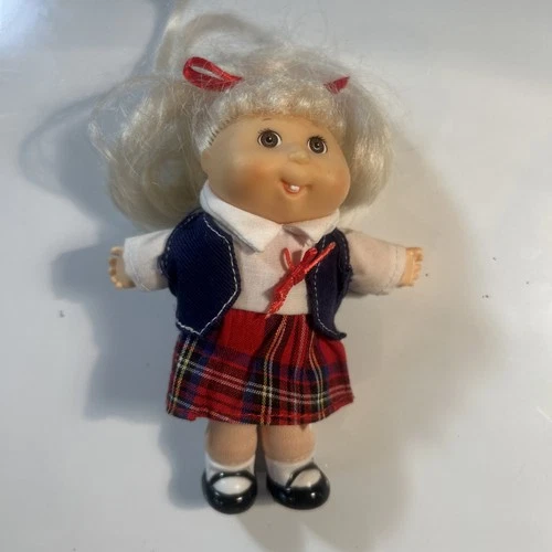 Vintage 1995 Mattel Cabbage Patch Baby 5” Doll With Blonde Hair Kami Eden Teeth