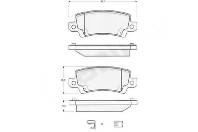 Bremsbeläge BD S327 STARLINE