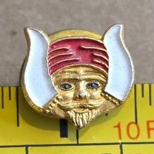 Masonic Lapel Pin Red and White Enamel Collectible Fraternal Organization