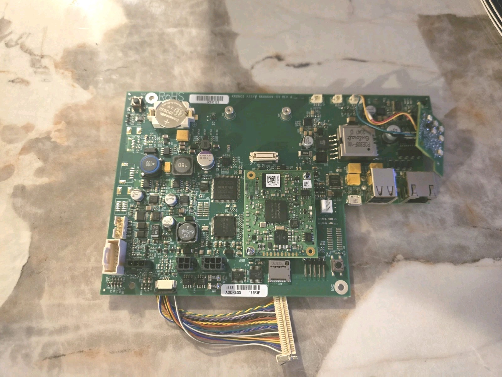 Kronos 6600509-101 Rev A Main Logic Board PCB InTouch Time Clock Motherboard
