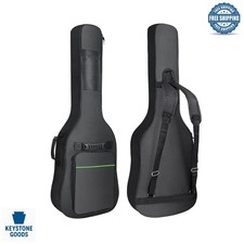 Waterproof 39-40 Inch Electric Guitar Gig Bag with Thick Padding  Dual Straps