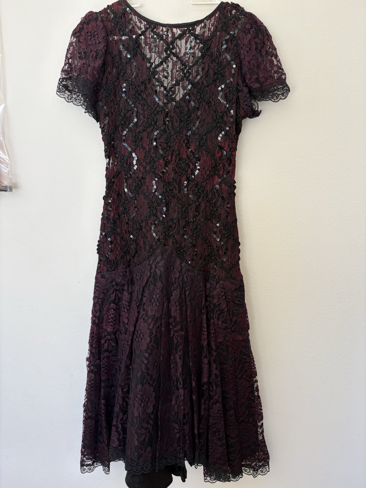 Vintage Women’s Purple Sparkling Party Dress Size Small Excellent Condition